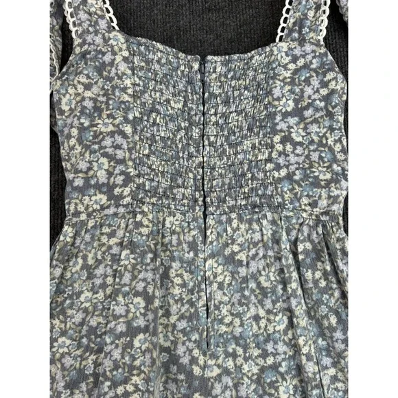 NWT Francesca's Alexa Ditsy Floral Print Jumpsuit XS Wide Leg Spring Easter Boho - Picture 14 of 16